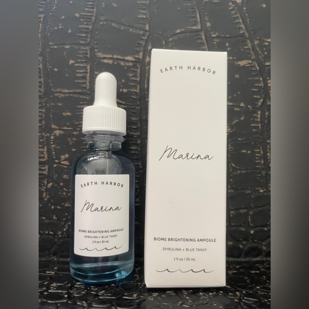$38 Earth Harbor Marina Biome Brightening Ampoule 1oz/30mL Full Size Serum NIB